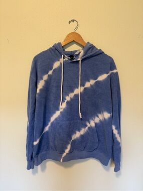 wild fable Blue and White Tie-Dye Hoodie